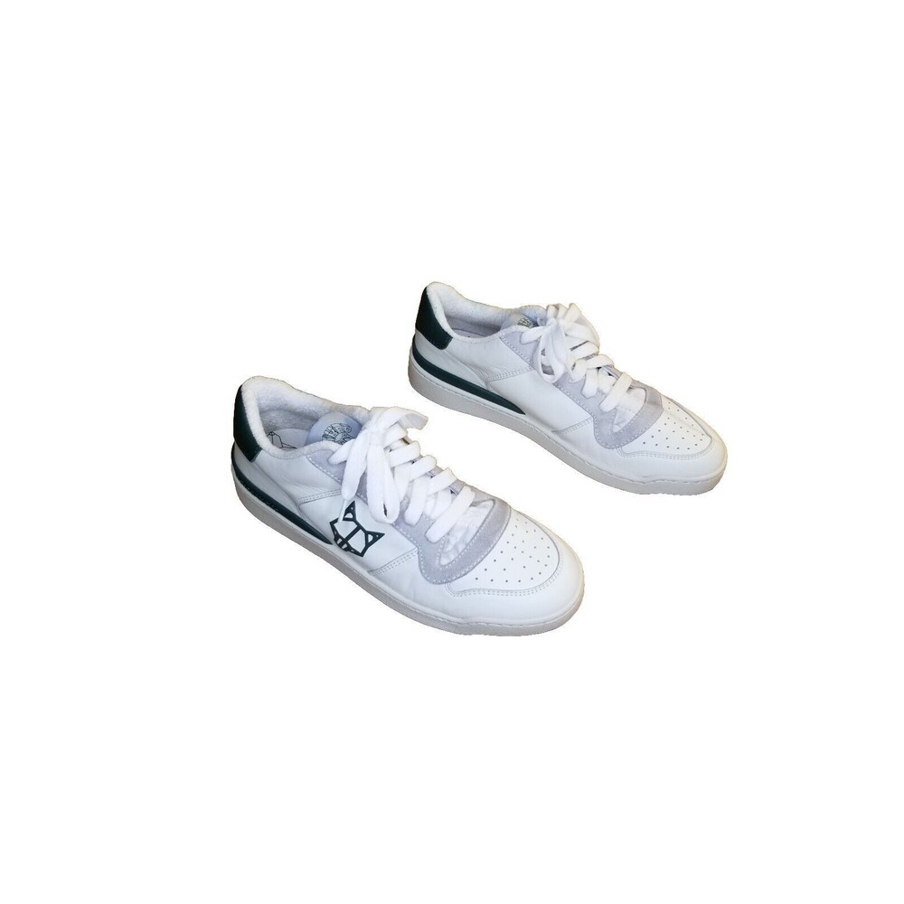 Naked Wolfe Ravenn Sneakers Women's Size 39 US 9 White Leather Green $280 MSRP - Picture 4 of 6